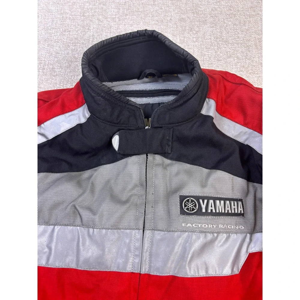 Yamaha Factory Racing Gericke Motorcycle Jacket Mens XL Red Black GYTR Nylon